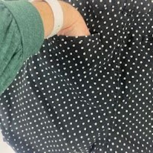 Torrid Navy Polk A Dot Cuff Chino Shorts Women's Size 22. - Picture 3 of 6